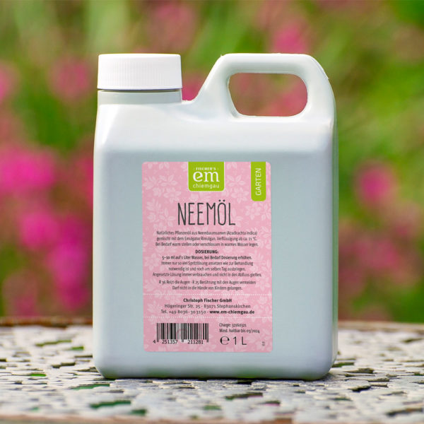 Neem-Öl zur Pflanzenpflege in der 1 Liter Flasche - EM-Chiemgau