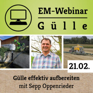 EM Agrar-Webinar zur Gülleaufbereitung am 21.02.2024
